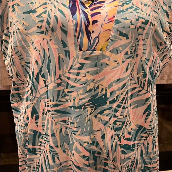 Stella Parker Sleeveless Summer dress with tropical print size Large - Picture 4 of 14